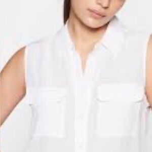 A Classy Chic Boutique White Sleeveless Blouse